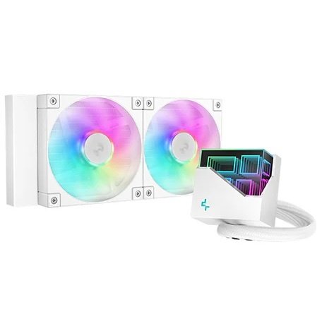 cdr-6b941de90597947030ae20374d0a8784.jpg Cooler Liquido DeepCool LT360 ARGB blanco - Imagen 1