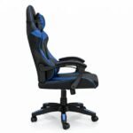 Silla Gamer ergonómica con masajes negra y azul - Imagen 3