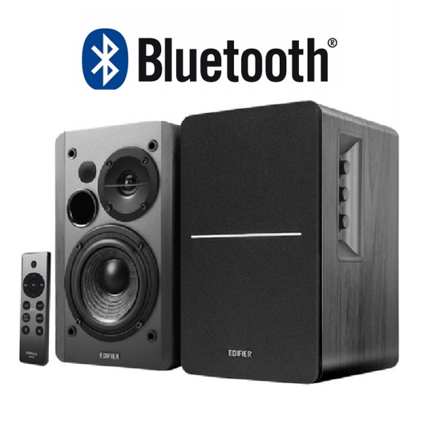 Parlantes 2.0 Edifier R1280DBs 42W Bluetooth Negros