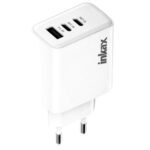 Cargador Inkax USB-A + 2xUSB-C 40W blanco - Imagen 2