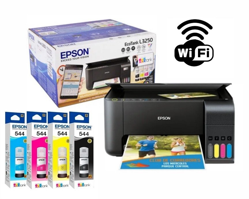cdr-7d62844a2e64718e2e06a8fef44e9cb6.jpg Impresora Epson L3250 + Botellas de recarga extra - Imagen 1