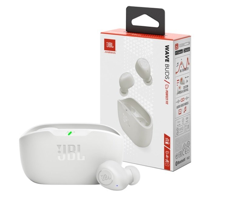 cdr-811bd2467041673a41da37d866cea252.jpg Auricular JBL Wave Buds 2 blanco Bluetooth - Imagen 1