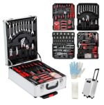 Caja de Herramientas con 450 Accesorios y Carrito