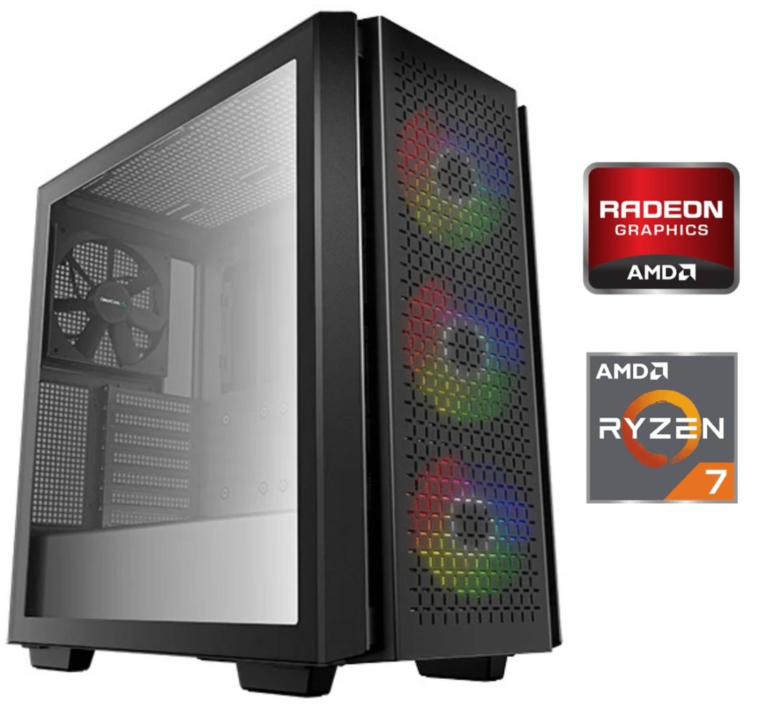 cdr-9bee7f7344e412de6b206f7622e4b321 Equipo Gamer Ryzen 7 5700G, 16GB, 1TB, Gráficos Radeon - Imagen 1