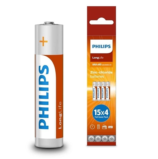 cdr-a1f96666649f4b2d62cf9e928a6092a9.jpg Pila de Zinc Philips LongLife AAA 1.5V Blister x 15 unidades - Imagen 1