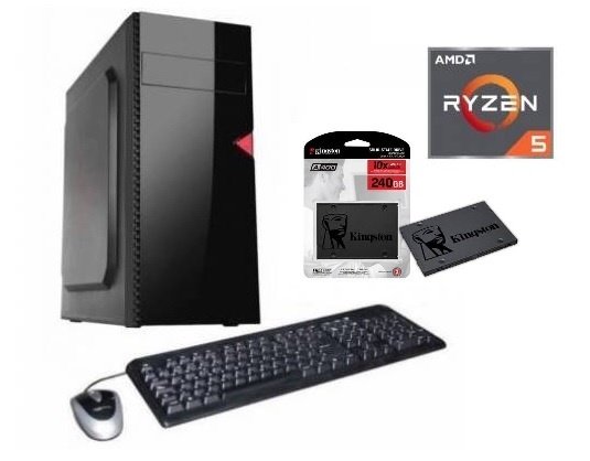 cdr-b081488a794813798b86eea11ec11a11.jpg Combo PC AMD Ryzen 5 5600GT 8GB RAM SSD 240GB - Imagen 1
