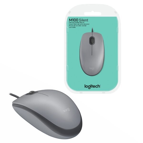 Mouse Logitech M110 Silent Óptico USB Silver