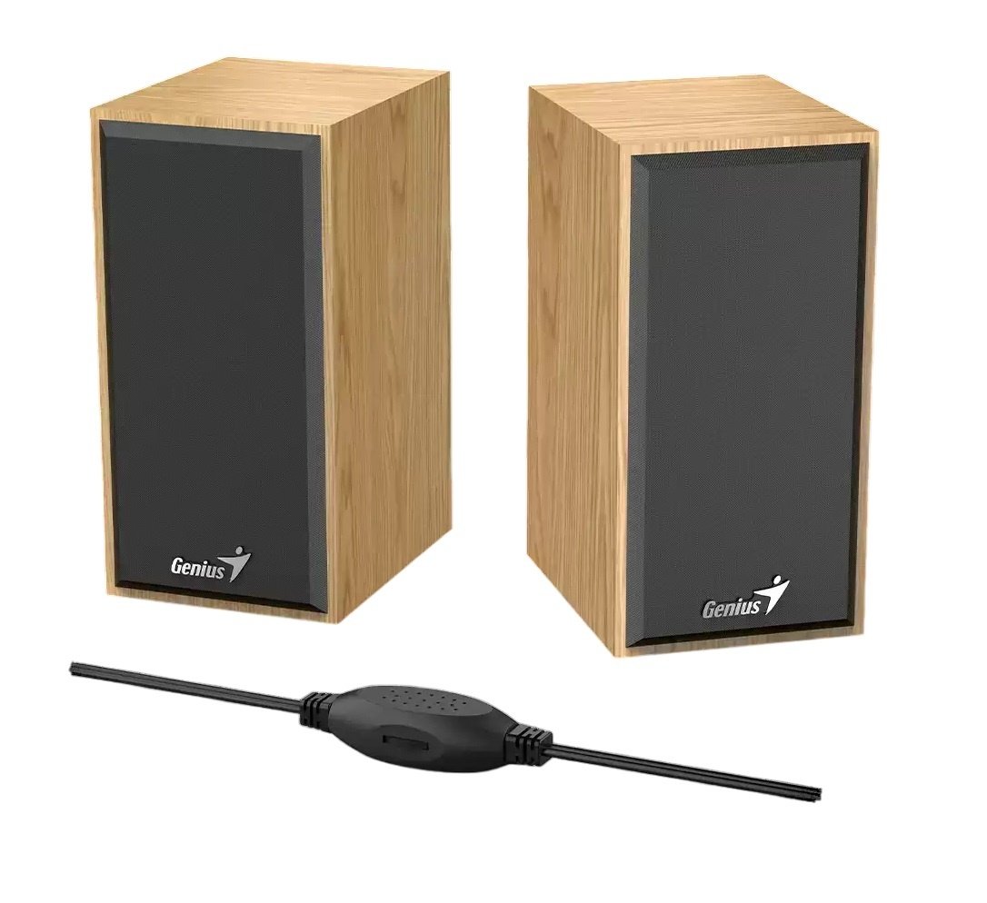 cdr-bde70bc4a19d463634f2e69ec8ad3cfc.jpg Parlante Genius 2.0 SP-HF180 6W USB madera - Imagen 1