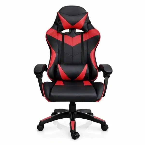 cdr-bf7e8aecaa6bc7eba6bf7c758bdc27f3.jpg Silla Gamer ergonómica con masajes negra y roja - Imagen 1
