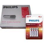 Pilas alcalinas Philips PowerLife AAA 1.5V Pack 12 Blister x 4 unidades