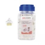 Conectores RJ45 Hikvision Cat5e 15U x 100 unidades