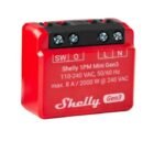 Relé Shelly Mini 1PM GEN3 Wi-Fi 8A Medición de Consumo Compacto - Imagen 2