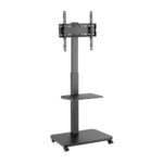 Soporte movil para TV hasta 65" con estante - Imagen 4