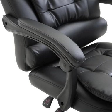 cdr-d2f6119381f259a4dc280cfa74afa40c.jpg Silla ejecutiva Miles con apoya pies y 2 puntos de masaje negro - Imagen 1