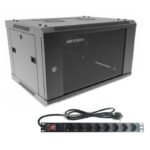 Rack Hikvision 6U de Pared con PDU de 8 Tomas