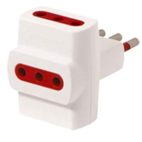 cdr-d7becca77afb2652ed15cf886d8a811c.jpg Adaptador Conatel 3x3L a Ficha 3L 100-240V Blanco