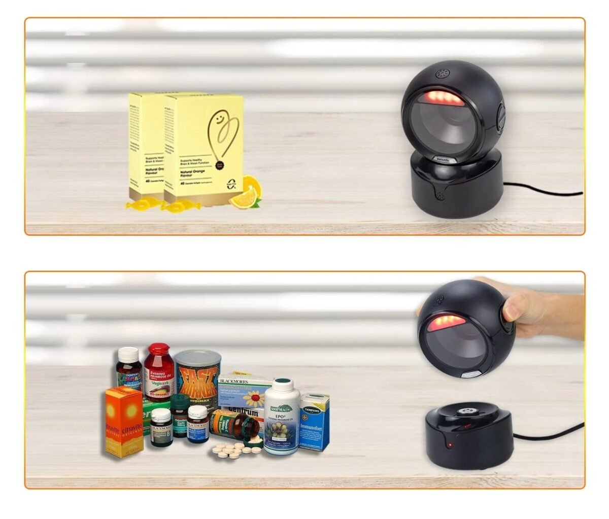 Lector de código de barras Netum 2D Omnidireccional desmontable - Imagen 4