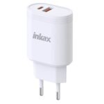 Cargador Inkax USB-A+C 20W blanco