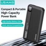 Power Bank 2 Puertos   USB A / USB C  10.000mAh  22.5W  Blanco  CD263  USAMS - Imagen 2