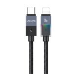 Cable de Datos USB C a Lightning SJ776   30W  1.2m  Luces de Colores  Gris  U93  USAMS