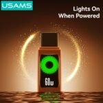 Cable de Datos USB C a USB C SJ773   60W  1.2m  Anaranjado  U92  USAMS - Imagen 4