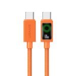 Cable de Datos USB C a USB C SJ773   60W  1.2m  Anaranjado  U92  USAMS - Imagen 5
