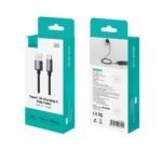 Cable de Datos USB A a USB C SJ767   3A  18W  1.2m  Gris  USAMS - Imagen 3