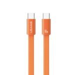 Cable de Datos Plano USB C a USB C SJ783   60W  1.2m  Anaranjado  USAMS