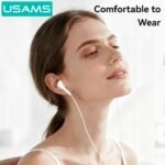 Manos Libres Stereo Tipo C   1.2 M  EP-50  Negro  SJ771  USAMS