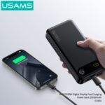 Power Bank   20.000mAh  PD20W  Display Digital  Blanco  CD251 - PB80 USAMS