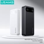 Power Bank   20.000mAh  PD20W  Display Digital  Blanco  CD251 - PB80 USAMS - Imagen 3