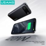 Power Bank   10.000mAh  PD20W  Display Digital  Negro  CD249 - PB80 USAMS - Imagen 3