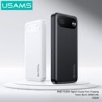 Power Bank   10.000mAh  PD20W  Display Digital  Blanco  CD249 - PB80 USAMS - Imagen 3