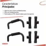 Barra Push UP Fija para Flexiones x 2   Negro (ARG-036) Randers - Imagen 2