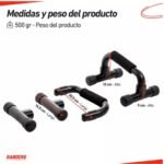 Barra Push UP Fija para Flexiones x 2   Negro (ARG-036) Randers - Imagen 3
