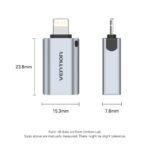 Adaptador USB-A a Lightning   Hembra/Macho OTG / Aluminio / Gris  CUCH0  Vention