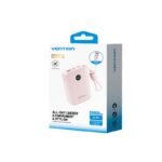 Power Bank   20000mAh / 22.5W / LCD / Cable USB-C a USB-C / Rosado  FKBP0-C  Vention - Imagen 3
