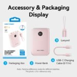 Power Bank   20000mAh / 22.5W / LCD / Cable USB-C a USB-C / Rosado  FKBP0-C  Vention - Imagen 5