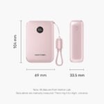 Power Bank   20000mAh / 22.5W / LCD / Cable USB-C a USB-C / Rosado  FKBP0-C  Vention - Imagen 6