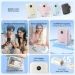 Power Bank   20000mAh / 22.5W / LCD / Cable USB-C a USB-C / Rosado  FKBP0-C  Vention - Imagen 19