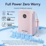Power Bank   20000mAh / 22.5W / LCD / Cable USB-C a USB-C / Beige  FKBN0-C  Vention - Imagen 12