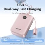 Power Bank   20000mAh / 22.5W / LCD / Cable USB-C a USB-C / Beige  FKBN0-C  Vention - Imagen 15