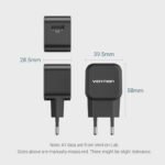 Cargador de Pared USB-A   18W / Blanco  FEKW0-EU  Vention - Imagen 4