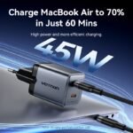 Cargador de Pared USB-C-C GaN   45W/45W / Gris  FCDH0-EU  Vention - Imagen 10