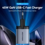 Cargador de Pared USB-C-C GaN   45W/45W / Gris  FCDH0-EU  Vention - Imagen 14