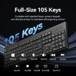 Combo Teclado y Mouse Inalámbrico Silencioso   Negro  KTZB0-ES  Vention - Imagen 13