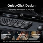 Combo Teclado y Mouse Inalámbrico Silencioso   Negro  KTZB0-ES  Vention - Imagen 17