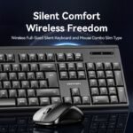 Combo Teclado y Mouse Inalámbrico Silencioso   Negro  KTZB0-ES  Vention - Imagen 21