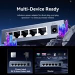 Switch Ethernet   5 Puertos 1000Mbps / Plug&Play /Plateado  ITDH0-EU  Vention - Imagen 9