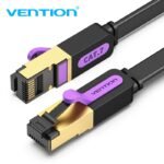 Cable de Red Flat   Cat.7 UTP / 8M / Negro  ICABK  Vention